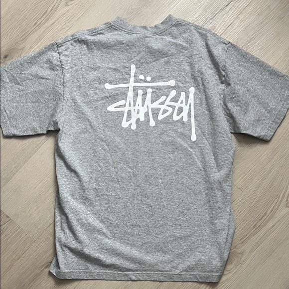 Stussy Light Gray Short Sleeve Tee - Picture 3 of 3